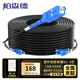 柏森德 室外單模鎧裝成品光纜 100米 4芯SC電信級(jí)兩芯光纖跳線入戶光纖戶外架空免熔接 BSD-4X8T-SC100