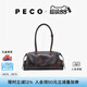 PECO989小丑保齡球包植鞣油蠟長柄手拎腋下波士頓包女情人七夕禮物 玳瑁色頭層半樹膏小牛現貨