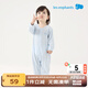 麗嬰房嬰幼兒連身衣天絲長袖連身裝嬰兒哈衣爬服春季哈衣爬服 海鹽藍(lán) 90cm /2歲