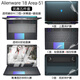 啟萊 Alienware外星人 18 Area-51 鍵盤(pán)膜 18英寸電腦屏幕膜 筆記本機身透明外殼保護貼膜 五件套：高清透鋼化膜+透明磨砂ACD面+鍵盤(pán)膜 Alienware 外星人 18 Area