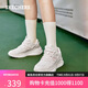 斯凱奇（Skechers）糕糕鞋女鞋夏季復古老爹鞋厚底增高舒適透百搭休閑運動鞋117521