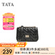 他她（TATA）氣質(zhì)菱格通勤單肩包女包包小方包斜挎包春季新款X3428AX5 黑色 F