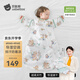 貝肽斯嬰兒睡袋夏季空調(diào)房寶寶睡袋新生兒童一體防踢被幼兒防驚跳紗布被 【夏季】（前4后2 26℃+）熊熊 M碼 建議身高65-85cm年齡9月-2歲