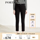 PORTS寶姿女裝 秋冬新品牛仔褲SL9P027LZD016 黑色 XS (2)