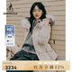 beanpole90%鵝絨 BEANPOLE濱波秋冬女收腰時尚可拆卸毛領羽絨服 象牙色 M 165/88A
