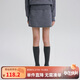 ELLE KIDS秋裝老錢(qián)風(fēng)學(xué)院風(fēng)針織半身裙 灰色 165/M 