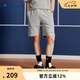 Champion冠軍短褲男夏季2024新款美式休閑純棉運動褲 M302淺灰色 XL 