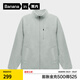 蕉內(nèi)（Bananain）熱皮302++男士保暖搖粒絨立領(lǐng)機(jī)能外套防風(fēng)上衣運(yùn)動(dòng)透氣秋裝新款 中麻灰 XL
