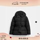 蔻馳（COACH）【禮物】奧萊女士聚酯纖維短款腰帶冬季戶外羽絨服外套保暖服加厚 黑色 S