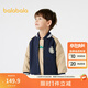巴拉巴拉童裝男童外套學(xué)院棒球服秋上衣寬松 深藍80821 100 cm