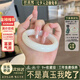 仟喜梵“桃花諾”高端和田玉羊脂白玉平替女款純色高冰種阿富汗白玉手鐲 “桃花落
