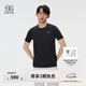 KOLON SPORT/可隆速干T恤 男子戶(hù)外運動(dòng)圓領(lǐng)吸濕防曬UPF50+休閑短袖 LHRT5MN131-BK 黑色 2XL 185/104A