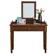 minimoto 美式梳妝臺臥室小戶(hù)型迷你化妝桌歐式簡(jiǎn)約實(shí)木化妝桌 0.8米梳妝臺 組裝