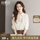 絲柏舍新中式襯衫2025春裝新款女裝國(guó)風(fēng)刺繡寬松款長(zhǎng)袖上衣