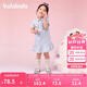 巴拉巴拉童裝兒童連衣裙女童寶寶裙子夏裝2025學院polo裙繡花208225111020