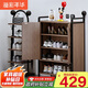 溢彩年華鞋柜家用門(mén)口大容量入戶(hù)防塵收納柜玄關(guān)柜鞋架（米綺）6666BK