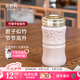 乾唐軒活瓷【七夕禮物】竹報平安陶瓷杯水杯茶杯咖啡杯隨手杯釉下彩送人 復古玫瑰粉