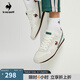 樂卡克（Le coq sportif）法國公雞男女同款低幫運動休閑鞋跑步鞋 米/棕 42
