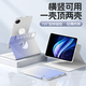 法普拉適用vivopadAir平板保護套pad3Pro旋轉12.1寸5pro磁吸SE12.3寸vivopad2全包pad2/3分離iqoopad5e殼 【B02白紫漸變】書(shū)本磁吸可拆分/送鋼化膜 vi