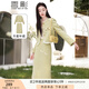 香影法式名媛小香風(fēng)套裝女2025秋季新款輕熟直筒半身裙兩件套早春 黃色 M