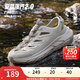 安踏（ANTA）【探界2】運動(dòng)拖鞋男女戶(hù)外溯溪鞋新款透氣防滑洞洞涼鞋112528513 沙丘灰/青煙灰-3 (男款) 42.5 (男9碼)