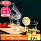 美麗雅 一次性杯子航空杯加厚塑料杯240ml*50只 食品級透明高檔飲料杯