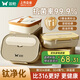 雙槍（Suncha）鈦健康不銹鋼飯盒學(xué)生上班族可微波爐餐盒比316好1.5L配保溫袋