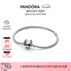 潘多拉（PANDORA）迪士尼系列史迪奇蛇骨手鏈銀色素鏈DIY童趣七夕情人節(jié)禮物送女友