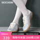 斯凱奇（Skechers）【明星同款】女鞋2025新款秋季休閑平底板鞋芭蕾德訓鞋20185324
