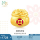 周生生 黃金轉(zhuǎn)運珠Charme文化祝福錢袋足金珠子不含繩91504C