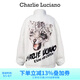 Charlie Luciano雪豹加厚皮草大衣氣質(zhì)冬季新款男女情侶同款潮流寬松cl毛絨外套 白色 XS
