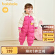巴拉巴拉童裝嬰兒連體羽絨服連體衣寶寶衣服2025冬裝哈衣爬服萌趣男童女童 玫紅色小山羊-白鴨絨 90 cm-充絨量94g