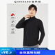 佐丹奴長(zhǎng)袖T恤男新款磨毛萊卡棉雙面布純色高領(lǐng)打底衫男01024815 09標(biāo)志黑 M