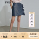 PORTS寶姿 商場(chǎng)同款新品女裝造型波點(diǎn)半身短裙SL8S004KFP023 丈青混色 L 8