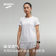布魯克斯（BROOKS）男女透氣輕薄百搭簡(jiǎn)約舒適短袖跑步運動(dòng)上衣T恤 女款 白 S
