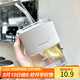 拜杰吸管杯玻璃水杯便攜咖啡杯學生隨行透明款竹節(jié)杯杯子送吸管+皮套 