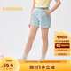 巴拉巴拉童裝兒童短褲女童2025夏裝牛仔休閑中大童褲子208225110002