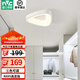雷士（NVC）玄關(guān)走廊過道燈Ra95高顯分段調(diào)光led吸頂陽臺(tái)燈現(xiàn)代簡約燈具燈飾 異形白色高顯過道燈