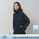 范思藍(lán)恩學(xué)院運(yùn)動感衛(wèi)衣套裝女2025秋裝新款立領(lǐng)短外套百褶半身裙 藏青色衛(wèi)衣 S