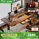 愛特屋沐風(fēng)實(shí)木電動(dòng)升降桌家用電腦桌書桌站立式工作臺(tái)辦公學(xué)習(xí)桌電競(jìng)桌 AR2雙電機(jī)【實(shí)木桌面+抽屜排插】 1.6米 送貨入戶整桌送安裝