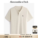 ABERCROMBIE & FITCH【重磅亨利衫】男裝25夏新款經(jīng)典小麋鹿寬松短袖T恤KI124-5188 奶油色 S (175/92A)