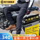 CC PROTECTORS氣流摩托車騎行褲男女夏季機車休閑工裝褲防摔騎士CE2護具 黑色（6008夏季） XL