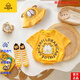 G.DUCKKIDS品牌正品夏季嬰兒包屁衣純棉寶寶三角哈衣新生兒爬服夏天嬰兒衣服 官方旗艦加菲貓包屁衣+帽子+襪子三件套 90 均碼