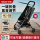 熱豹口袋嬰兒推車(chē)可坐可躺1-8歲 遛娃神器輕便一鍵折疊可登機兒童推車(chē) 升級款騎士黑：可以半躺