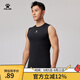 KELME /卡爾美無(wú)袖緊身衣男足球彈力背心夏季跑步透氣排汗訓練健身衣 黑色 L 175