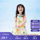 巴拉巴拉女童連衣裙寶寶童裝2024夏季兒童無袖裙子小清新印花208224111012