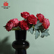 愛(ài)已裝糖假花仿真花束硯池春色奶油風(fēng)牡丹客廳擺件餐桌花絹花裝飾酒紅10支
