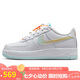 耐克NIKE七夕情人節(jié)禮物女大童空軍一號(hào) AF1運(yùn)動(dòng)鞋IB8890-191白38.5