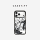 CASETIFY 搖滾貓貓 適用于iPhone17/16/15 Air/Plus/Pro/Max 蘋(píng)果手機殼 透明黑框 iPhone 15 Pro Max