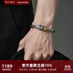 銘揚飾海大吃四方 925銀五帝錢(qián)貔貅手鏈男士招財進(jìn)寶皮丘手環(huán)國風(fēng)實(shí)心手飾 貔貅手鏈（20CM）